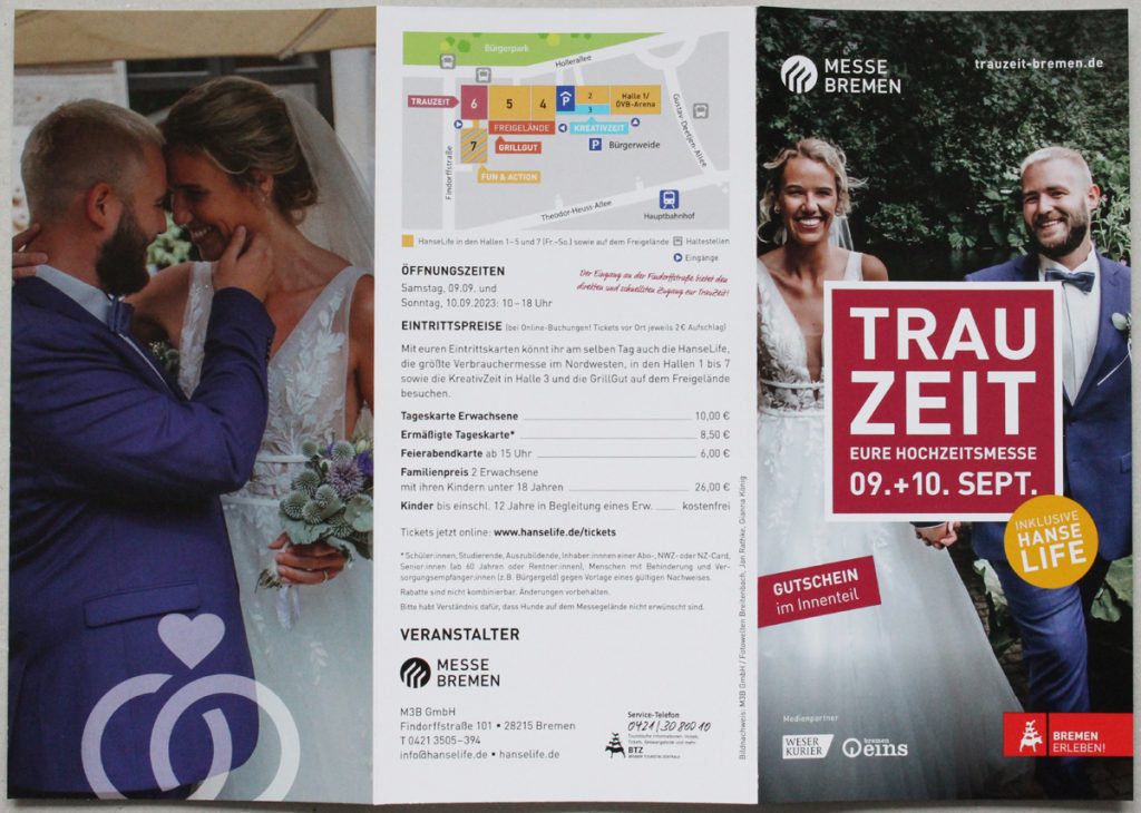 Hochzeitsmesse TrauZeit in Bremen mit feelstrong Haltung ist ALLES